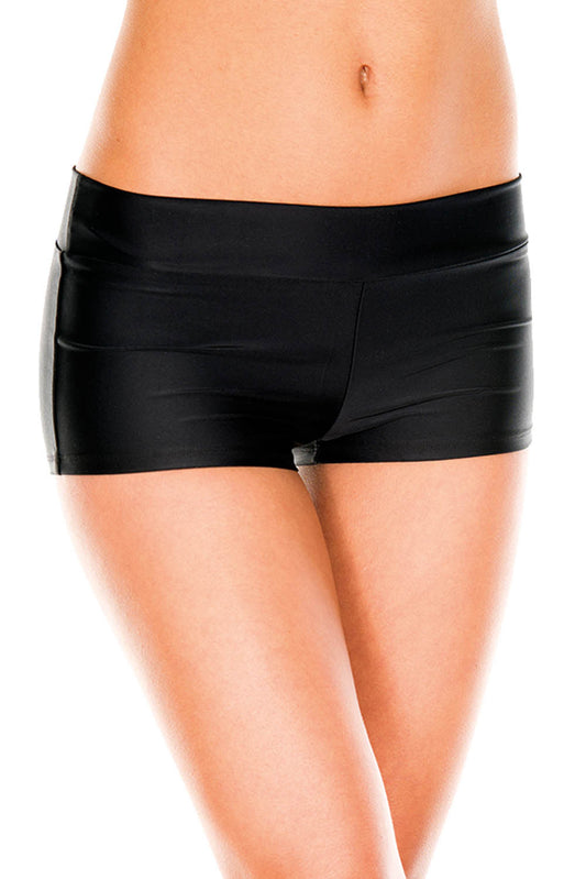 Stretched Booty Woman Shorts Black by Music Legs only at  TeeJayTraders.com