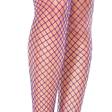Diamond Net Thigh Highs Purple by Music Legs only at  TeeJayTraders.com
