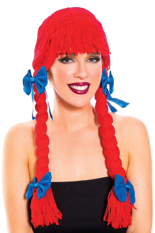 Red Yarn Doll Woman Wig by Music Legs only at  TeeJayTraders.com