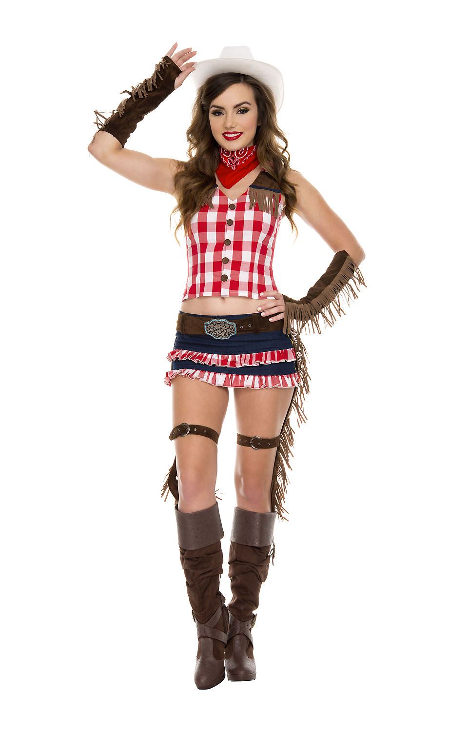 Gun Slinging Hottie Woman Costume by Music Legs only at  TeeJayTraders.com