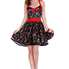 Retro 50s Housewife Cherries Print Woman Costume by Music Legs only at  TeeJayTraders.com