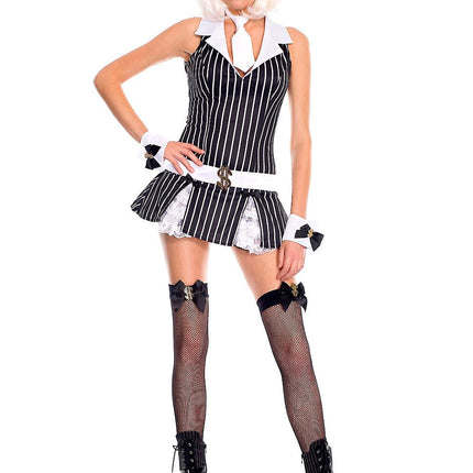 Gangster Woman Costume With Hat by Music Legs only at  TeeJayTraders.com