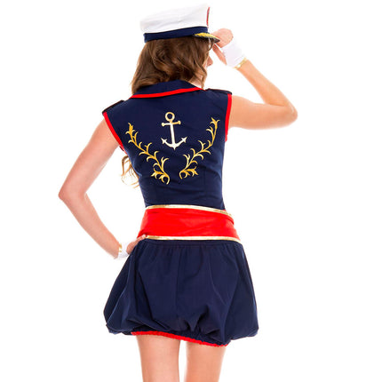 Captivating Captain Woman Costume by Music Legs only at  TeeJayTraders.com - Image 2