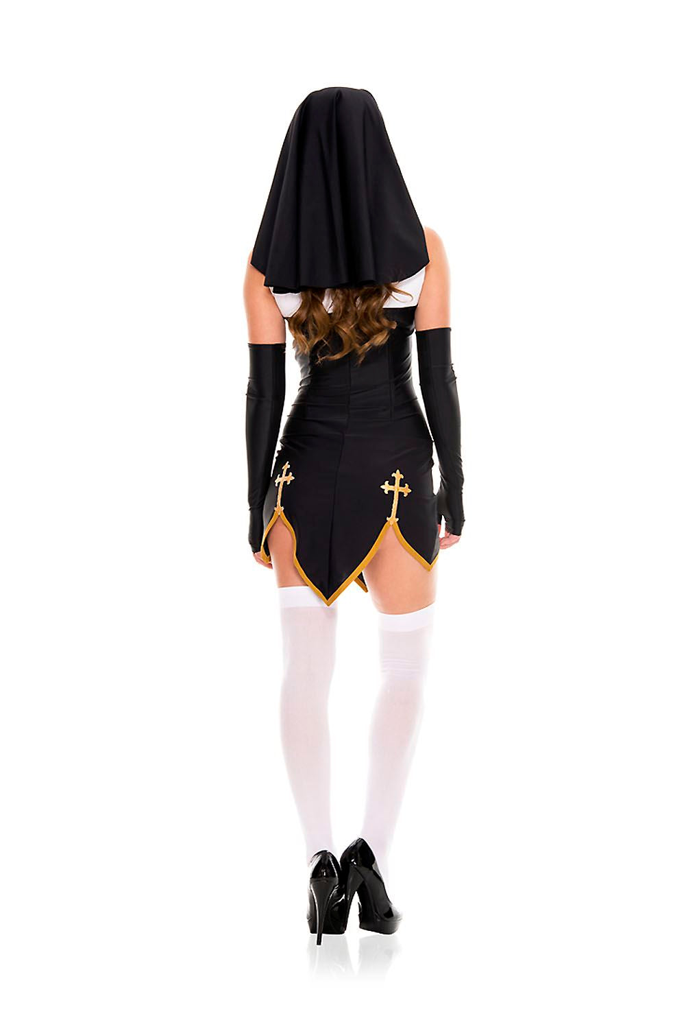 Bad Habit Nun Women Costume by Music Legs Costumes only at  TeeJayTraders.com - Image 2