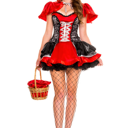 Fiery Lil Red Woman Costume by Music Leg only at  TeeJayTraders.com