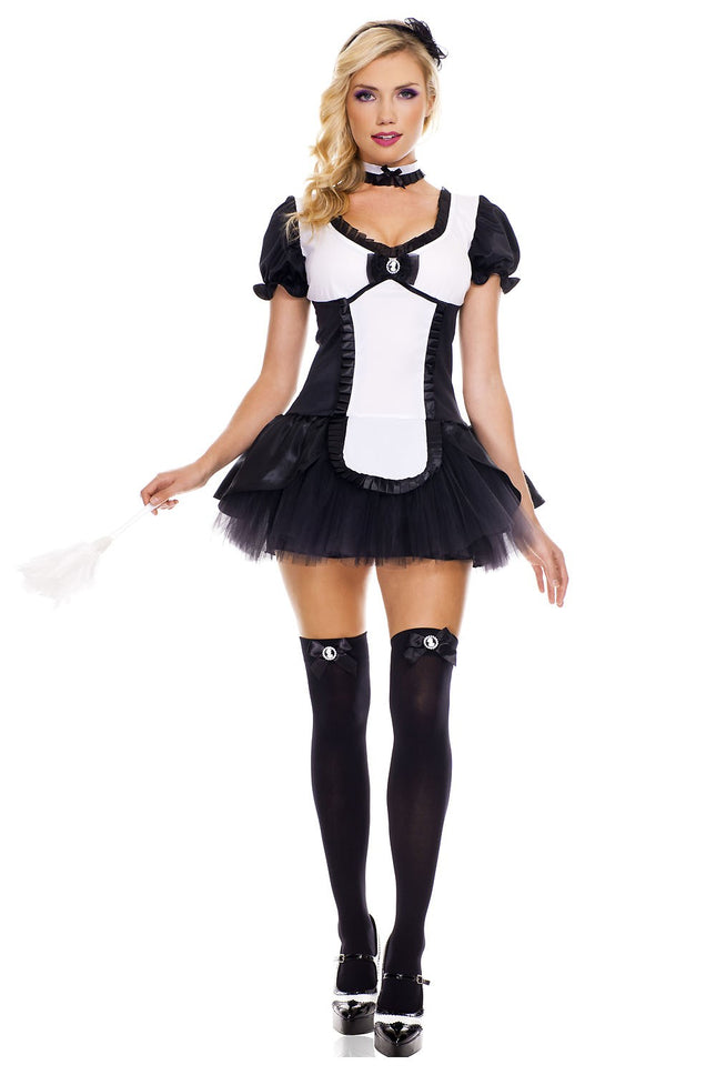 Cameo Cutie Maid Woman Costume by Music Legs only at  TeeJayTraders.com