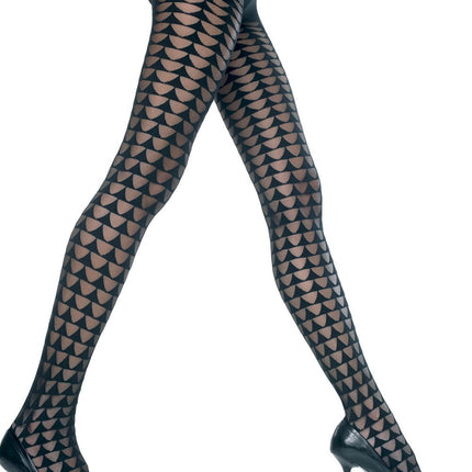 Sheer Pantyhose With Triangle Design by Music Legs only at  TeeJayTraders.com
