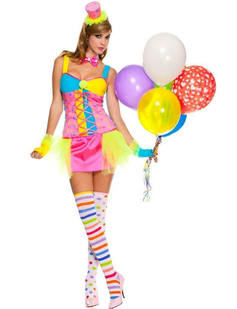 Miss Clowning Around Woman Costume by Music Legs only at  TeeJayTraders.com