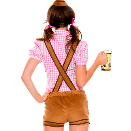 Lederhosen Beer Babe Woman Costume by Music Legs only at  TeeJayTraders.com - Image 2