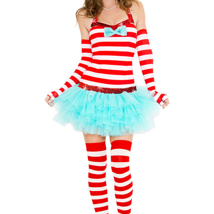 Adventurous Traveler Woman Red and White Dress by Music Legs only at  TeeJayTraders.com