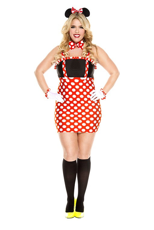 Plus Size Darling Mouse Woman Costume by Music Legs only at  TeeJayTraders.com