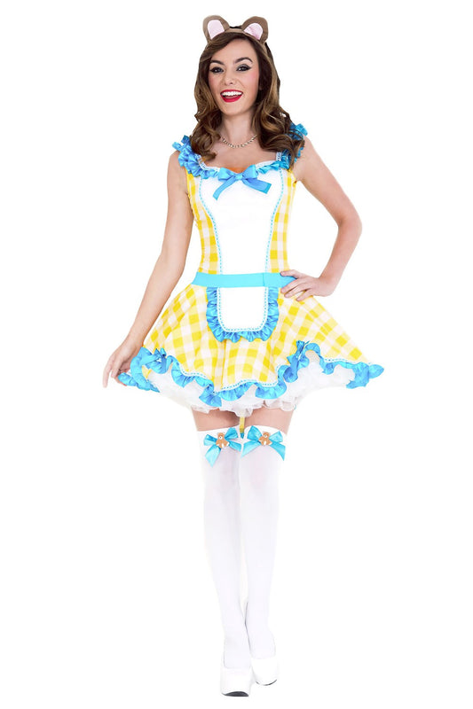 Glistening Goldy Woman Costume by Music Legs only at  TeeJayTraders.com