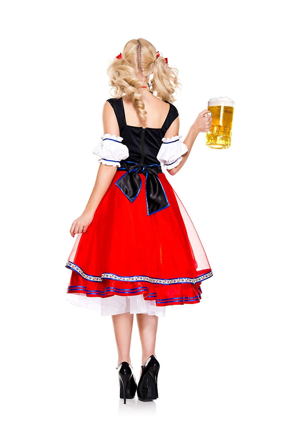 Oktoberfest beer Woman Costume Red by Music Legs only at  TeeJayTraders.com - Image 2