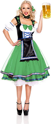 Oktoberfest beer Woman Costume Green by Music Legs only at  TeeJayTraders.com