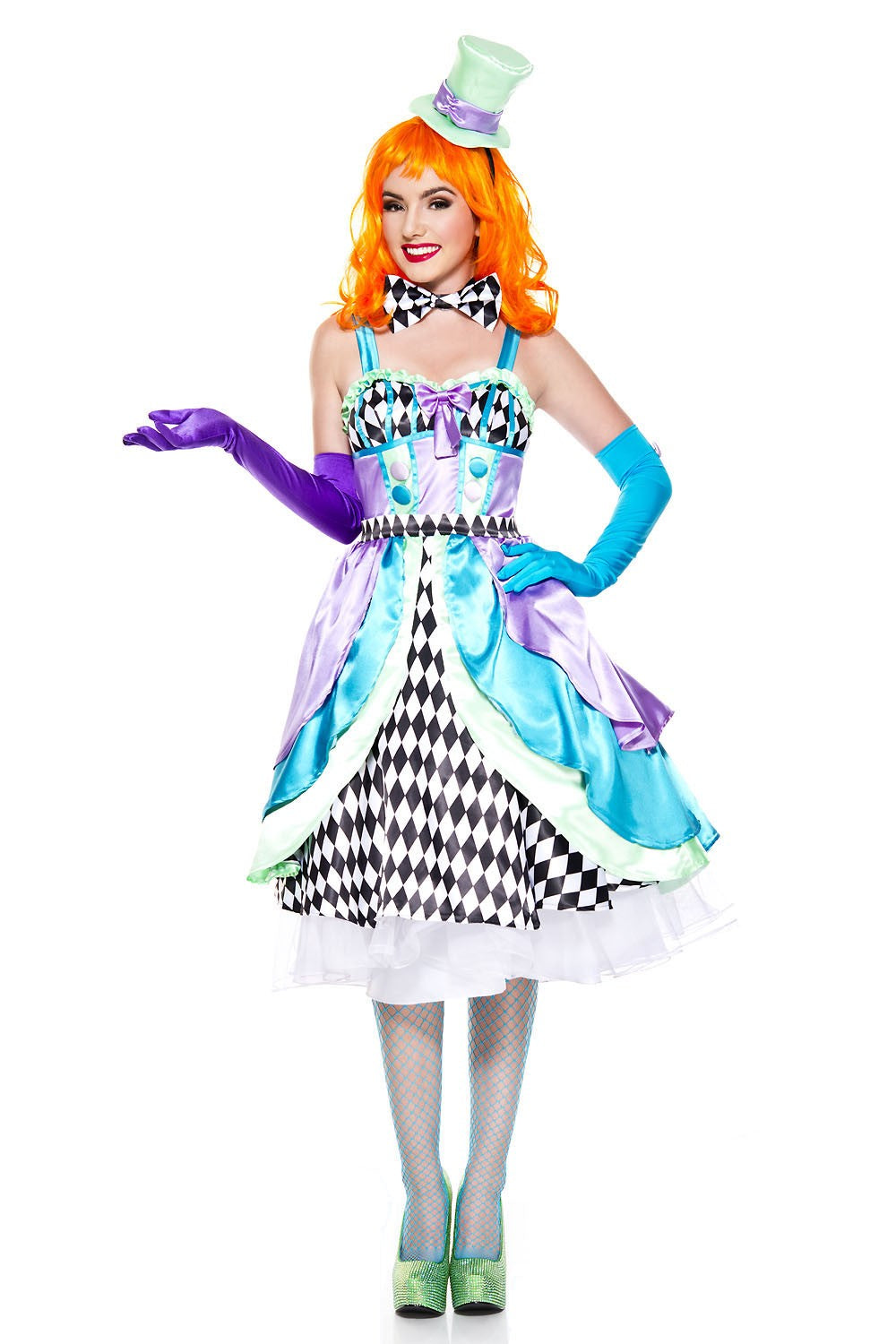 Mad Hatter Woman Costume by Music Legs only at  TeeJayTraders.com