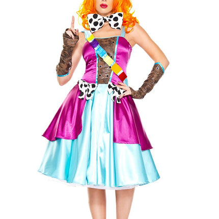 Classic Hatter Woman Costume by Music Legs only at  TeeJayTraders.com