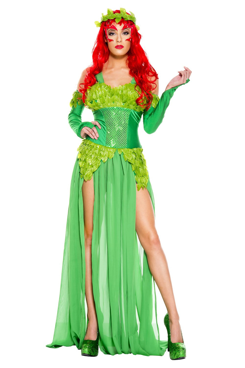 Poisonous Villain Woman Costume by Music Legs only at  TeeJayTraders.com