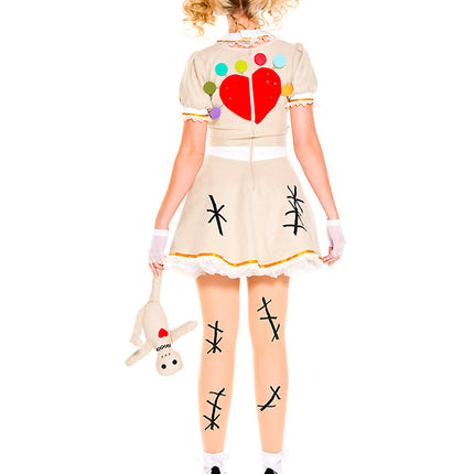 Voodoo Doll Woman Costume by Music Legs only at  TeeJayTraders.com - Image 2