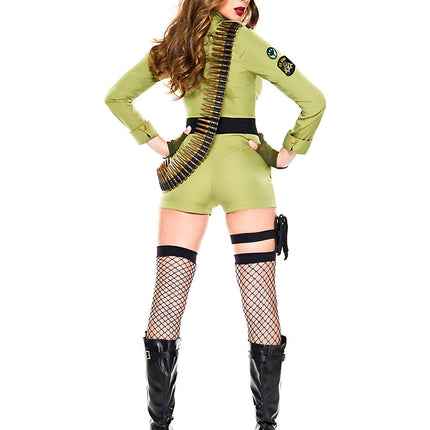 Army Sergeant Woman Costume by Music Legs only at  TeeJayTraders.com - Image 2