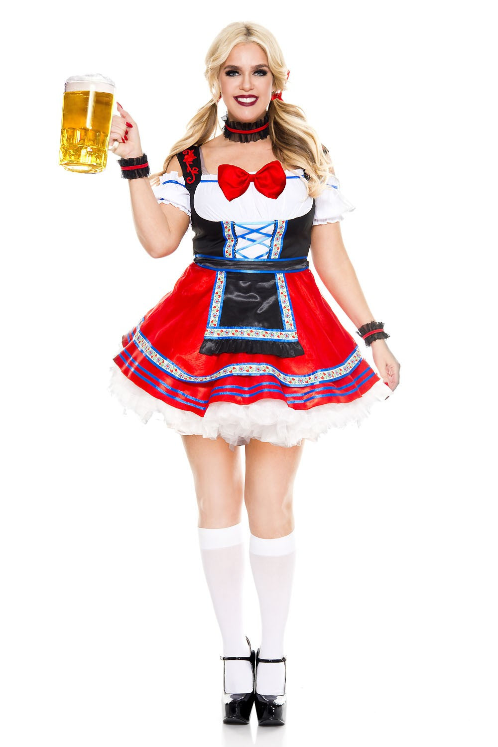 Plus Size Oktoberfest Beer Babe Woman Costume by Music Legs only at  TeeJayTraders.com