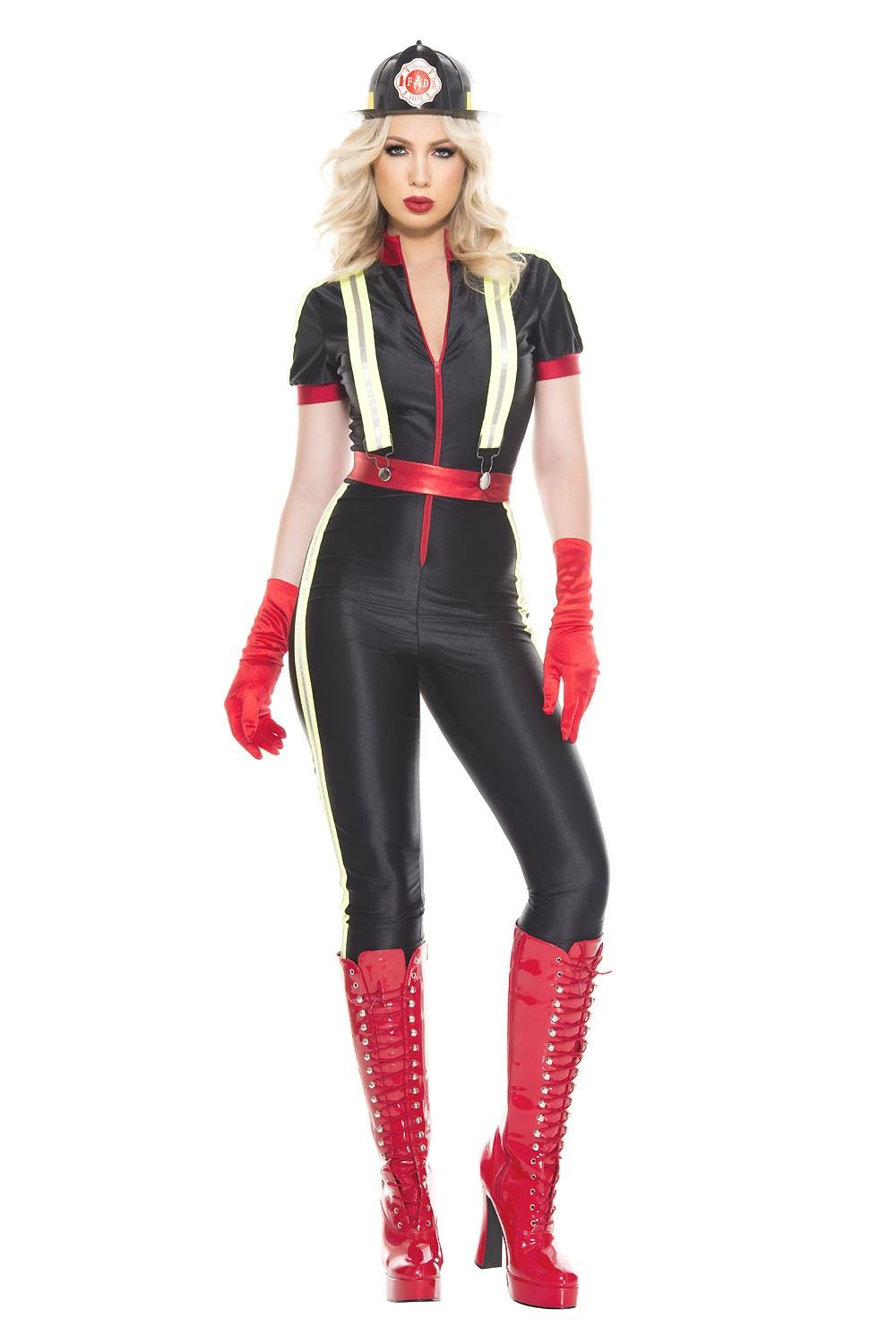 Hottest Firefighter Women Costume by Music Legs only at  TeeJayTraders.com