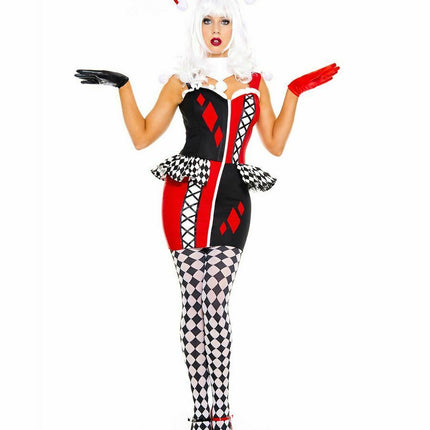 Super Villain Harley Woman Costume by Music Legs only at  TeeJayTraders.com