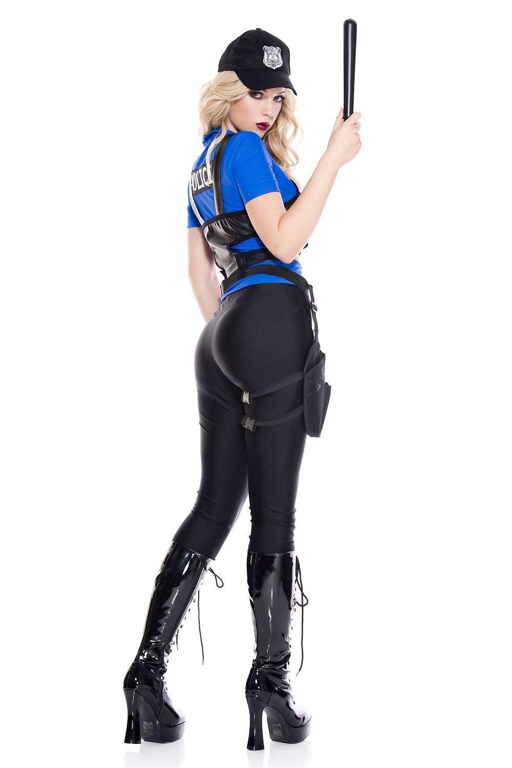 Traffic Stopper Police Woman Costume by Music Legs only at  TeeJayTraders.com - Image 2