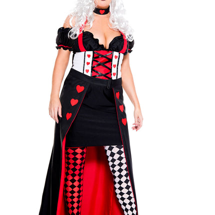 Plus Size Enchanting Royal Heart Queen Woman Costume by Music Legs only at  TeeJayTraders.com