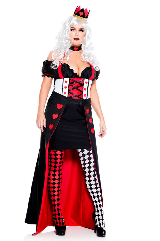 Plus Size Enchanting Royal Heart Queen Woman Costume by Music Legs only at  TeeJayTraders.com