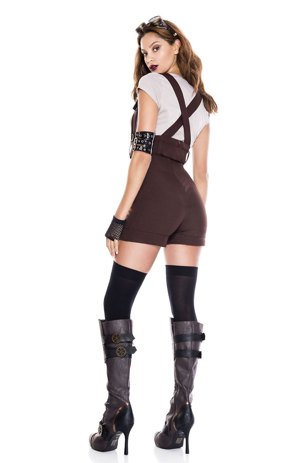 Steampunk Pilot Woman Costume by Music Legs only at  TeeJayTraders.com - Image 2