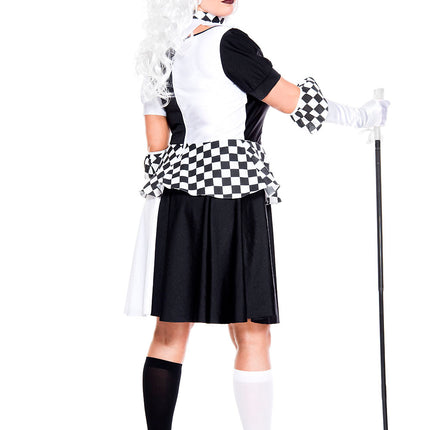 Plus Size Wicked Jester Woman Costume by Music Legs only at  TeeJayTraders.com - Image 2