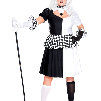 Plus Size Wicked Jester Woman Costume by Music Legs only at  TeeJayTraders.com