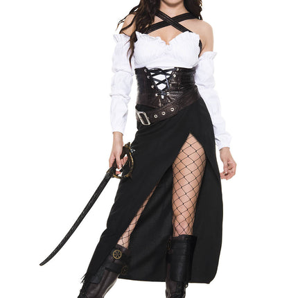 Adventurous Captain Women Costume by Music Legs only at  TeeJayTraders.com