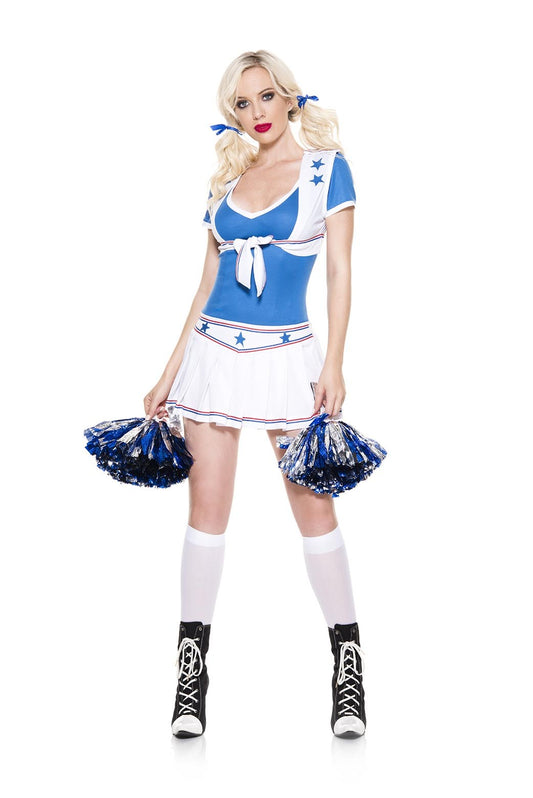 Spirit Cheerleader Woman Costume by Music Legs only at  TeeJayTraders.com