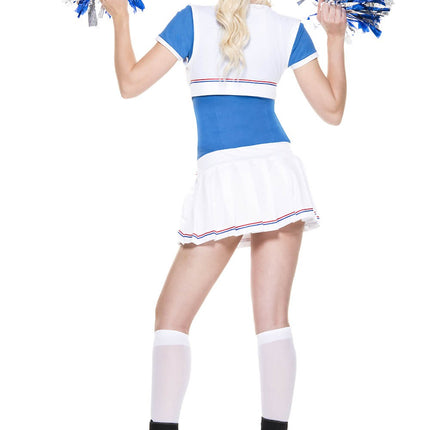 Spirit Cheerleader Woman Costume by Music Legs only at  TeeJayTraders.com - Image 2