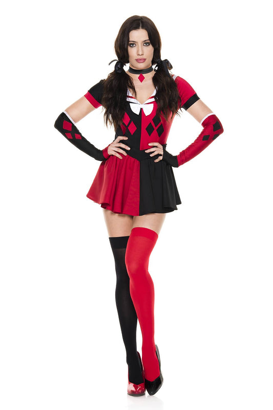 Naughty Jester Woman Costume by Music Legs only at  TeeJayTraders.com