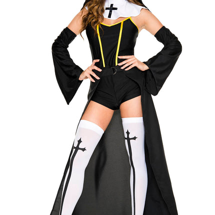 Convent Sister Women Costume by Music Legs only at  TeeJayTraders.com