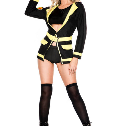 Hazardous Fire Chief Women Costume by Music Legs only at  TeeJayTraders.com