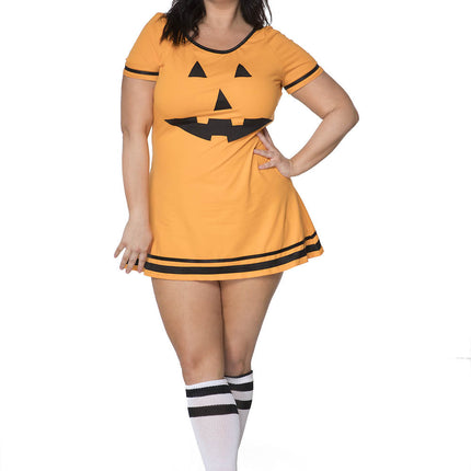 Jack O Lantern Pumpkin Plus Size Women Costume by Music Legs Costumes only at  TeeJayTraders.com