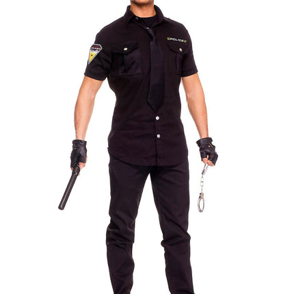 Police Officer Men Costume by Music Legs only at  TeeJayTraders.com