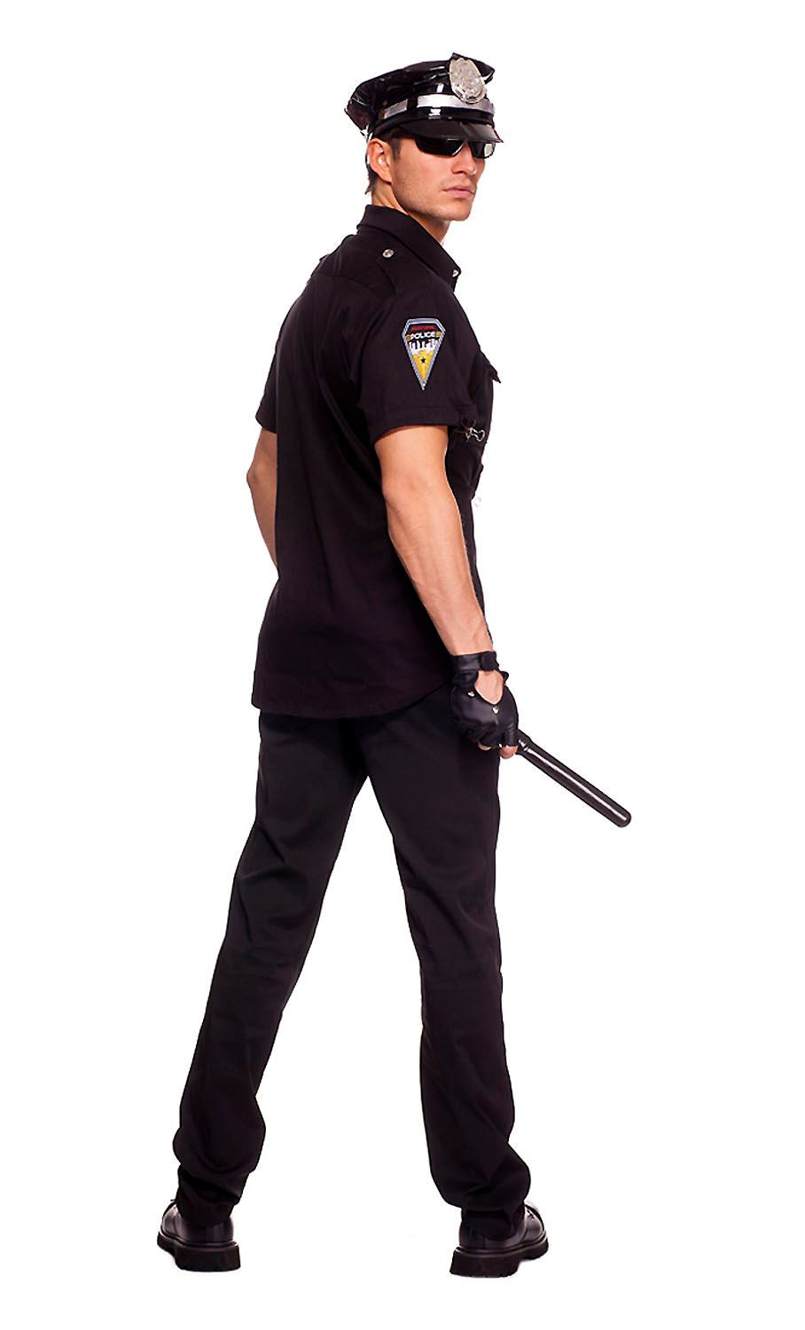 Police Officer Men Costume by Music Legs only at  TeeJayTraders.com - Image 2