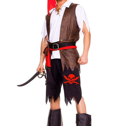 Buccaneer Pirate Men Costume by Music Legs only at  TeeJayTraders.com - Image 3