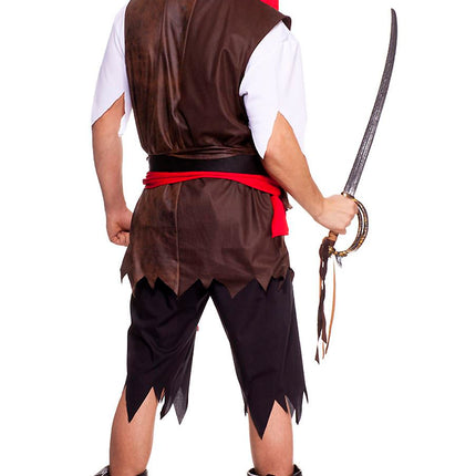 Buccaneer Pirate Men Costume by Music Legs only at  TeeJayTraders.com - Image 2
