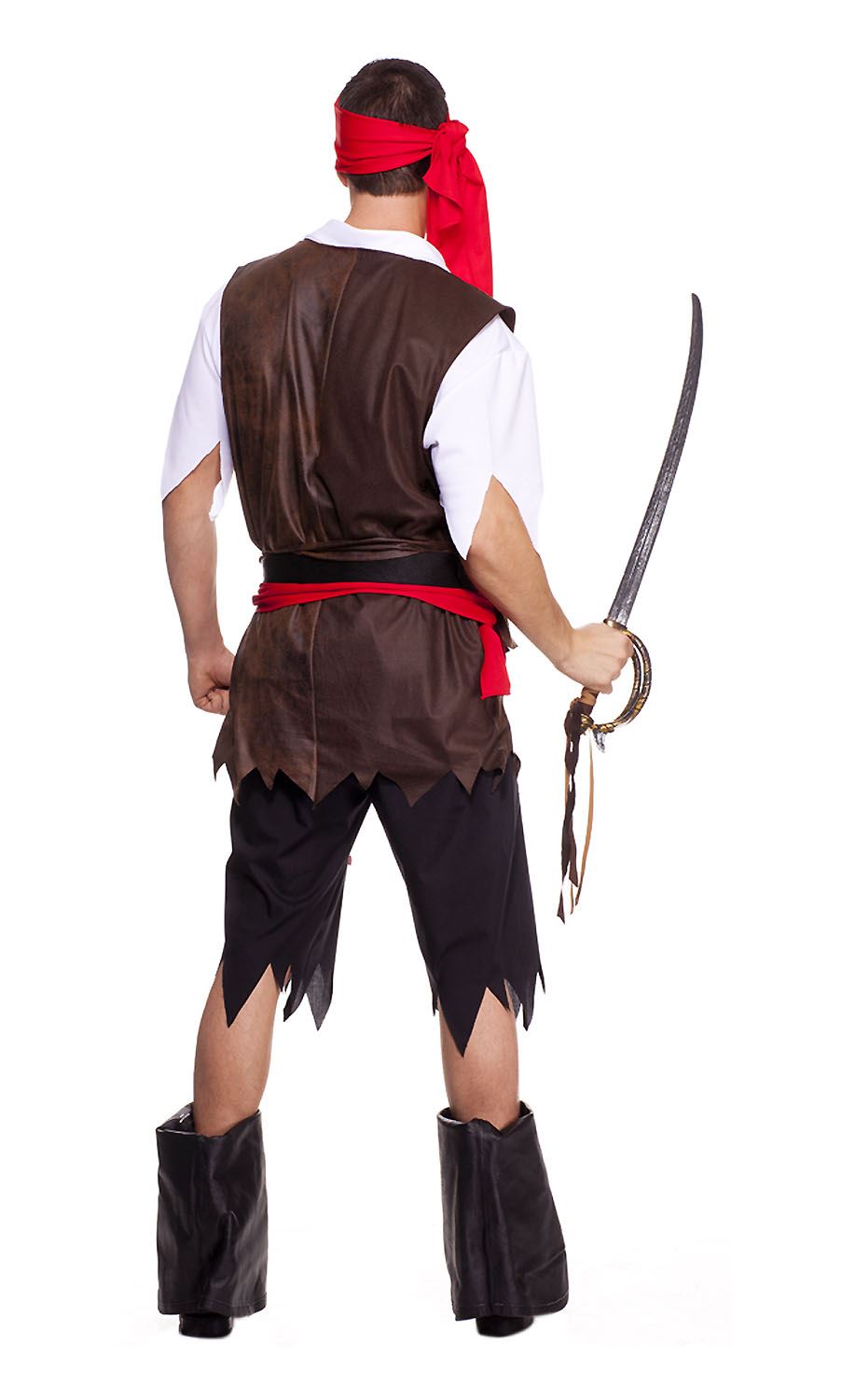 Buccaneer Pirate Men Costume by Music Legs only at  TeeJayTraders.com - Image 2