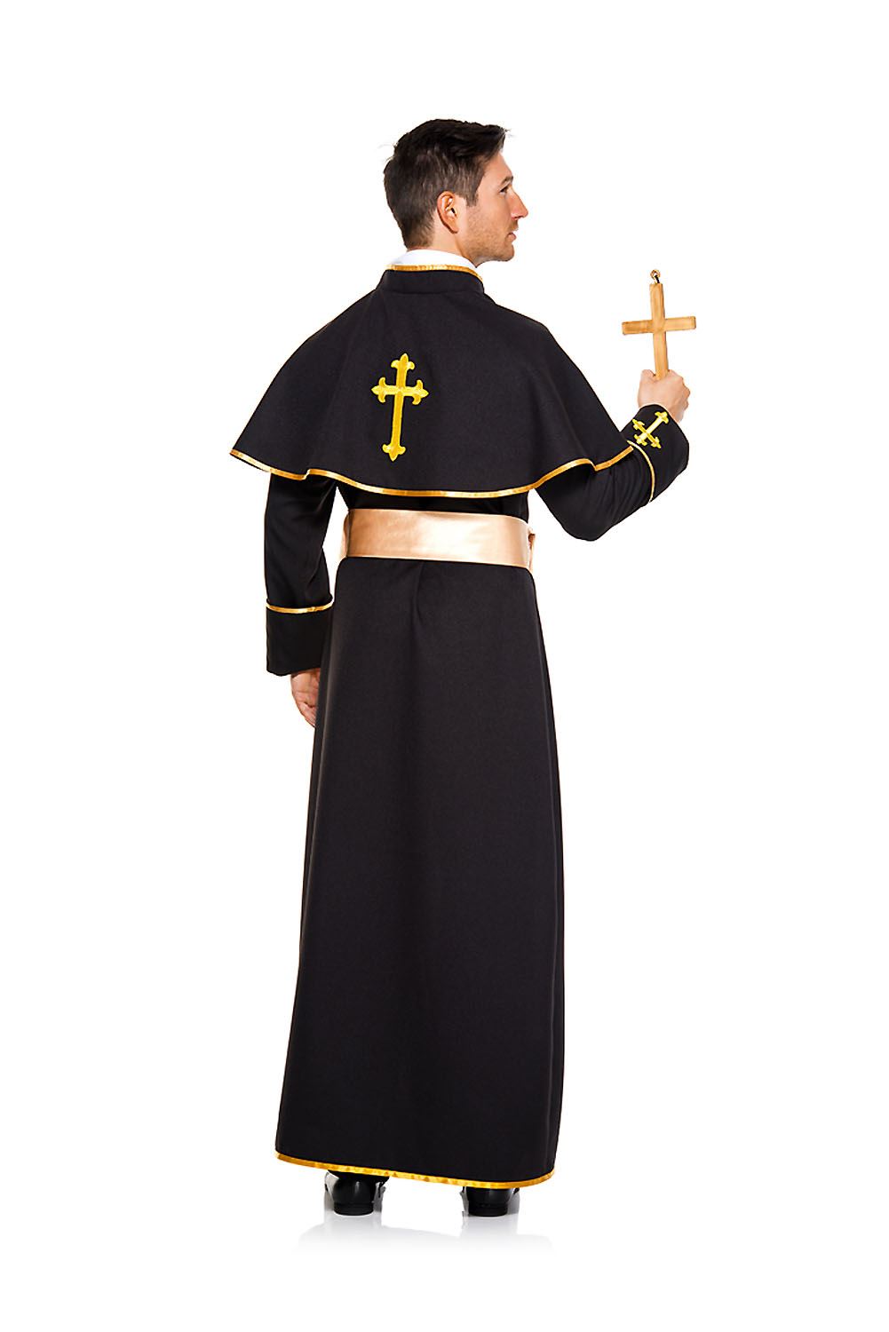 Deluxe Priest Men Costume by Music Legs only at  TeeJayTraders.com - Image 2