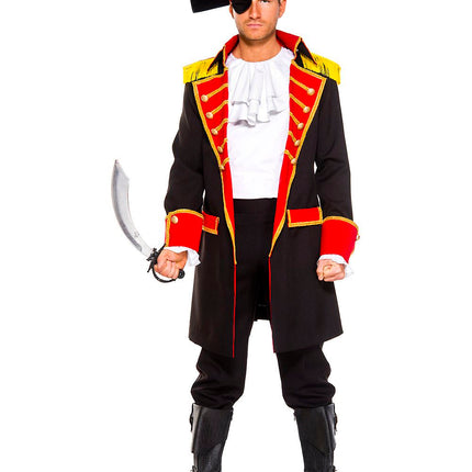 Pirate Captain Men Costume by Music Legs only at  TeeJayTraders.com