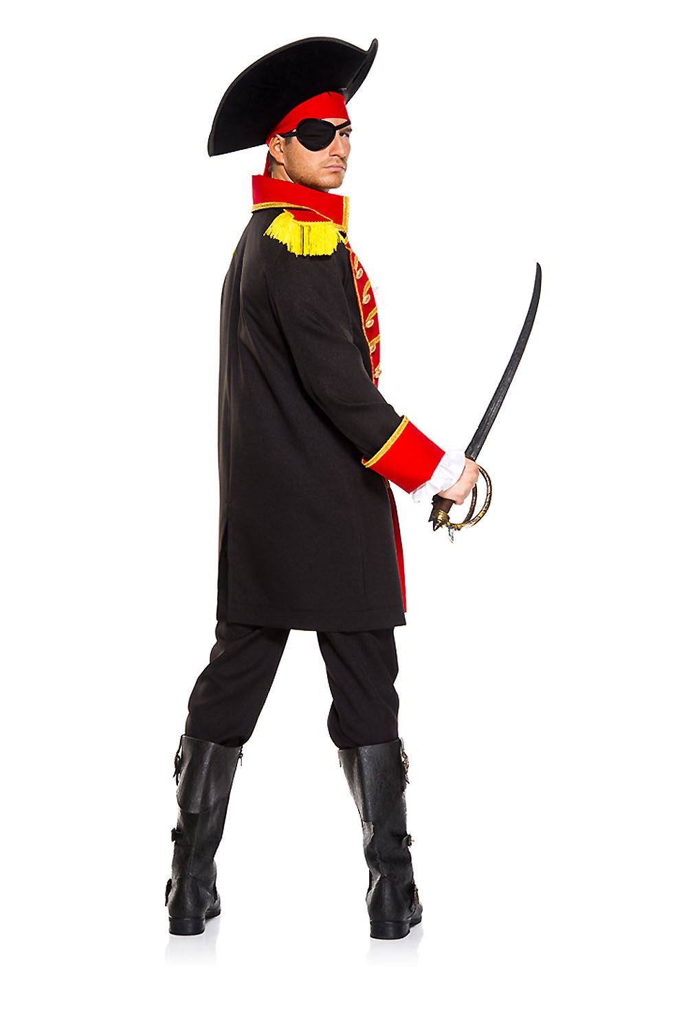 Pirate Captain Men Costume by Music Legs only at  TeeJayTraders.com - Image 2