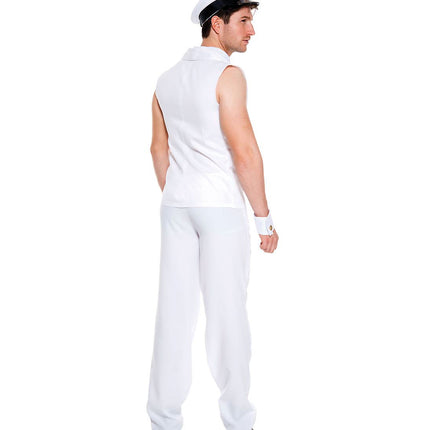 Airline Pilot Men Costume White by Music Legs only at  TeeJayTraders.com - Image 2