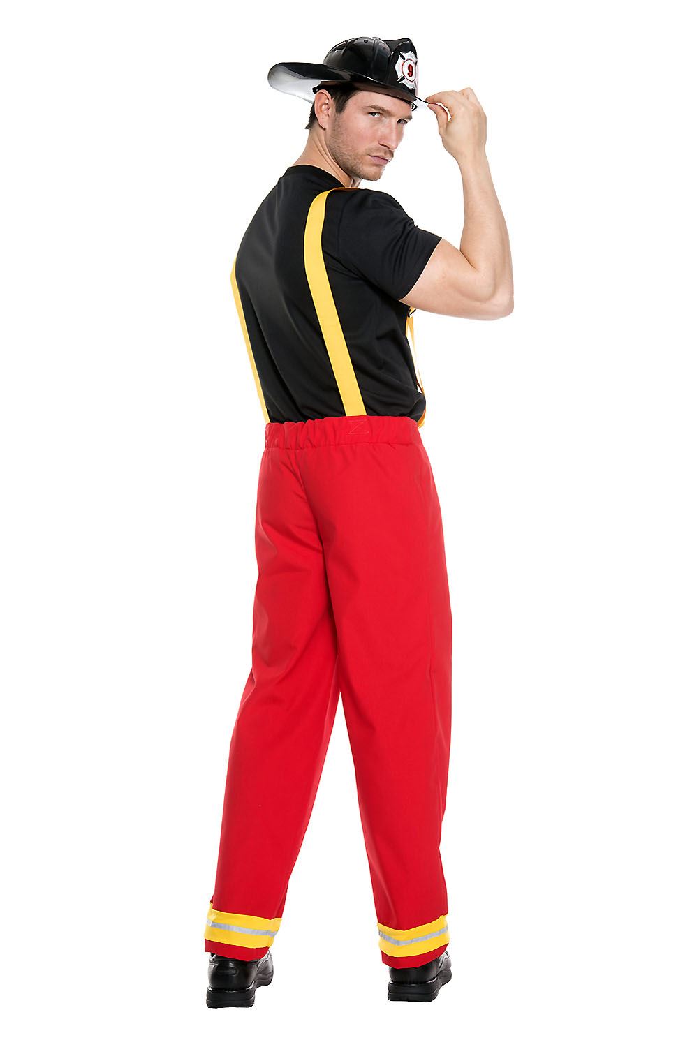 Firefighter Hero Men Costume by Music Legs only at  TeeJayTraders.com - Image 2