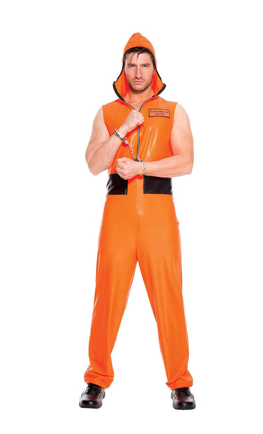 Escaped Convict Men Costume by Music Legs only at  TeeJayTraders.com